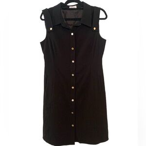 Calvin Klein Black Business Casual Style Dress